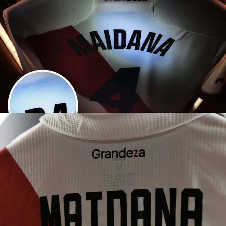 Las camisetas de Jonatan Maidana Las camisetas 2022/23 y 2023/4 de Jonatan Maidana, uno de los jugadores más corpulentos del plantel, ambas talle M. (Foto: River Plate)