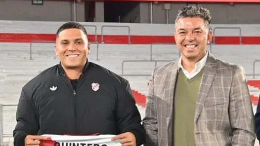 Juan Fernando Quintero Gallardo River presentación  (Foto: River Plate)