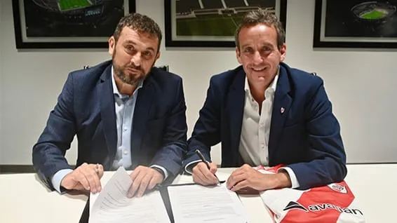 Ignacio Villaroel vicepresidente 2º acuerdo River Avalian (Foto: River Plate)