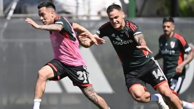 Esequiel Barco González Pírez entrenamiento River (Foto: River Plate)