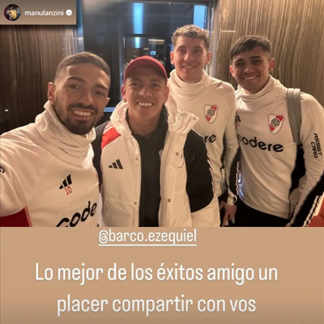 Mensaje despedida Manuel Lanzini Esequiel Barco River