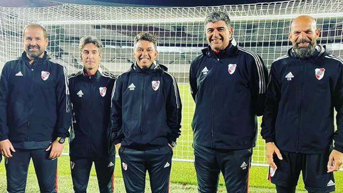 El cuerpo técnico de Marcelo Gallardo