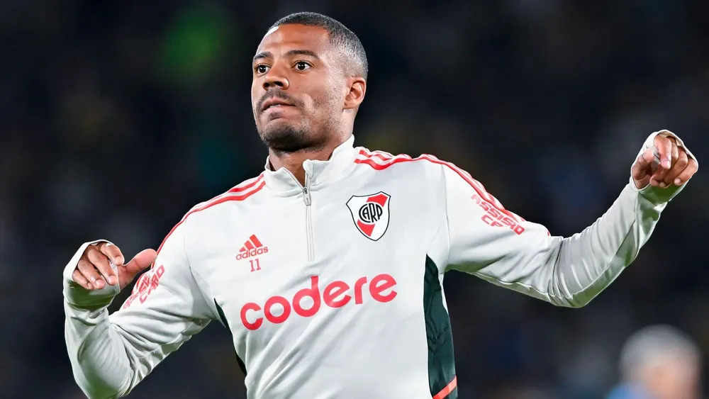 Nicolas De La Cruz Entrenamiento Previa River Rosario Central 2023 (Foto: Getty)