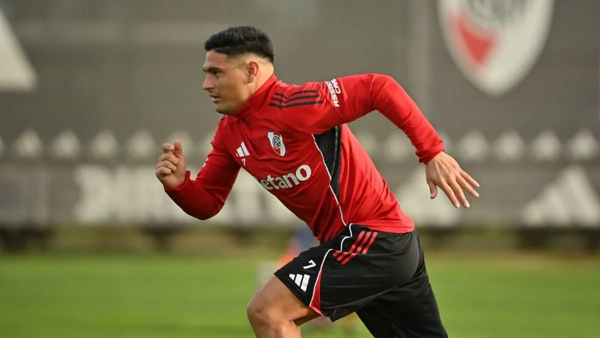 Maxi Salas Entrenamiento (Foto: River Plate)