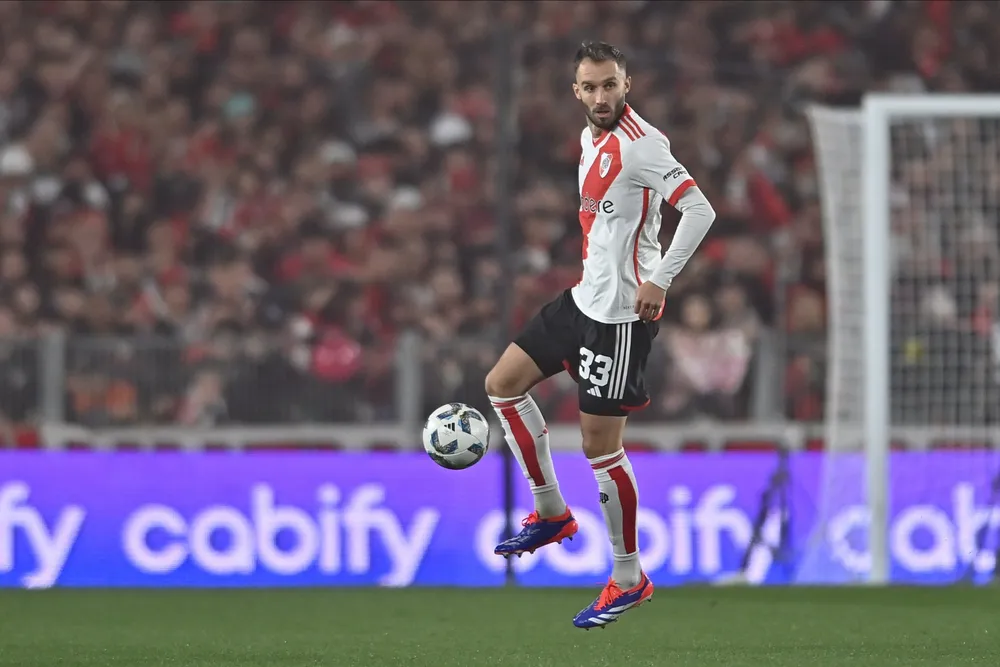 Germán Pezzella debut con la camiseta de River