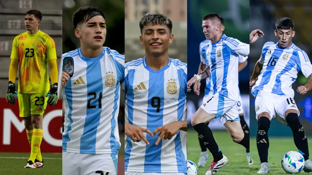 Jugadores representantes River Sudamericano Sub 20 (Fotos: Selección Argentina / Conmebol)