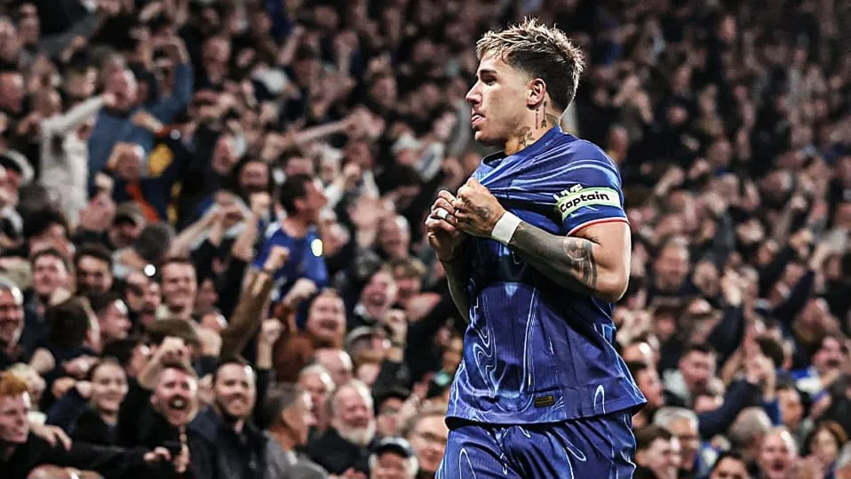 Enzo Fernández Chelsea festejo gol (Foto: ESPN)