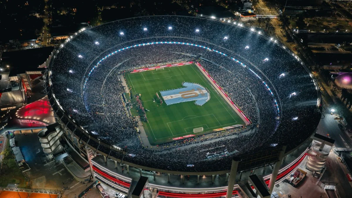 Estadio Monumental en la despedida de Lionel Messi