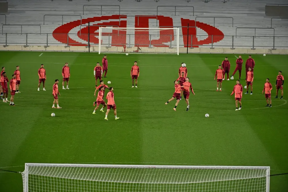 Equipo River entrenamiento Monumental