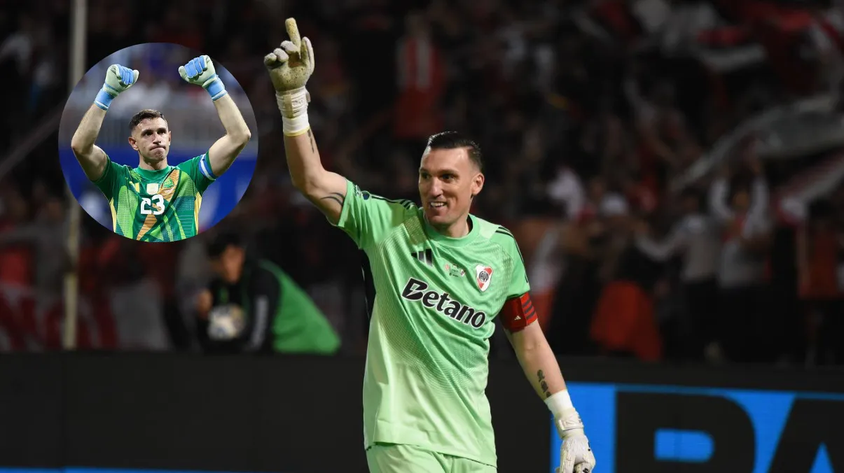 Franco Armani tanda de penales Dibu Martínez