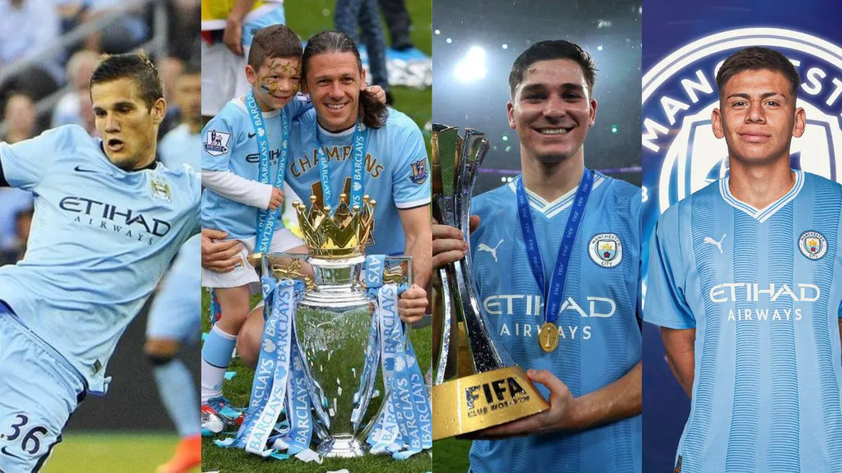 River Manchester City jugadores que jugaron en ambos