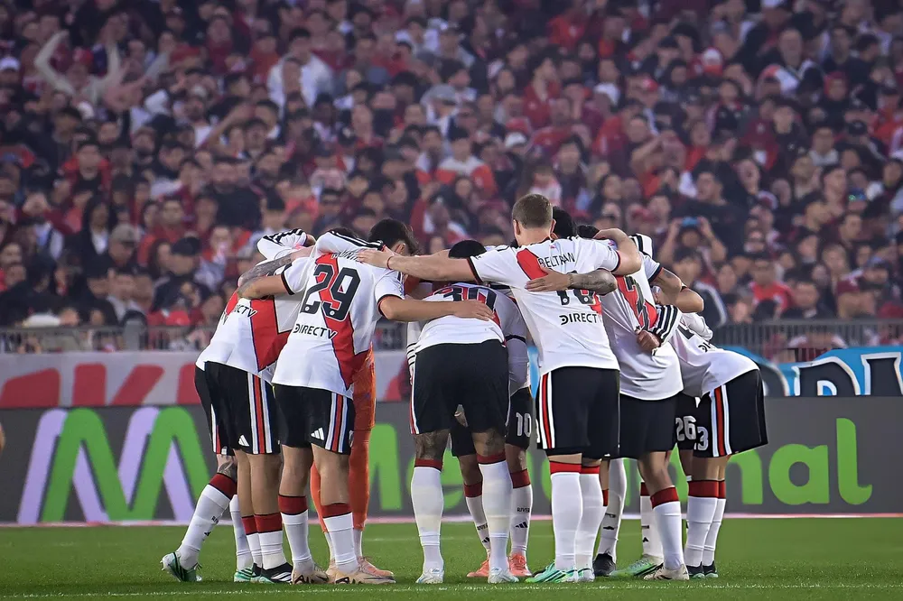 Equipo jugadores River Monumental  (Foto: Getty Images)