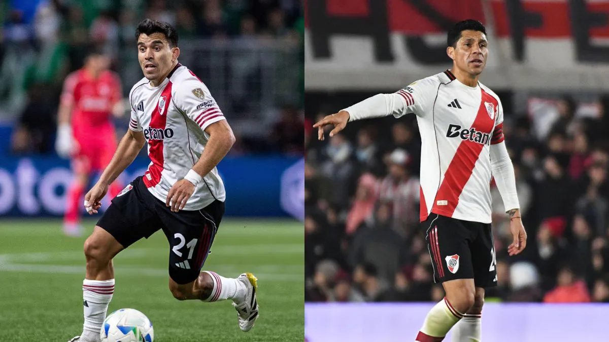 Marcos Acuña y Enzo Pérez
