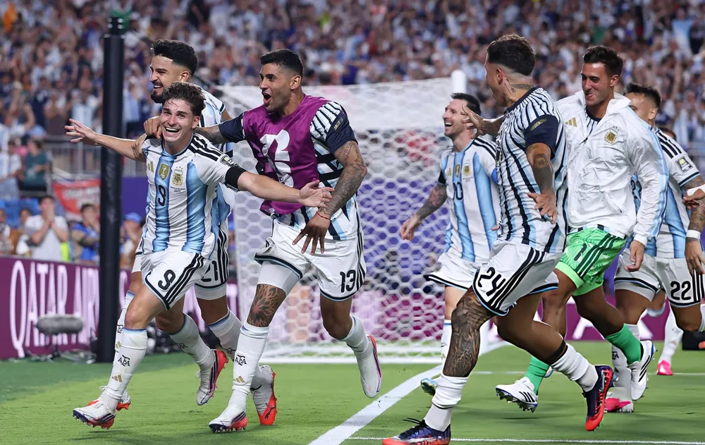 Festejo gol Julián Álvarez selección Argentina  (Foto: Getty Images)