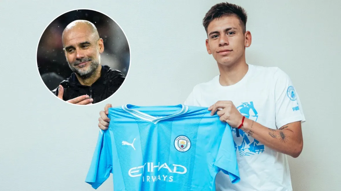 Claudio Echeverri Pep Guardiola