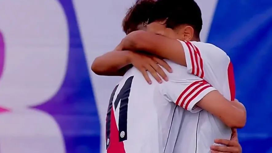 Festejo gol inferiores River plate (Foto: captura video ESPN)