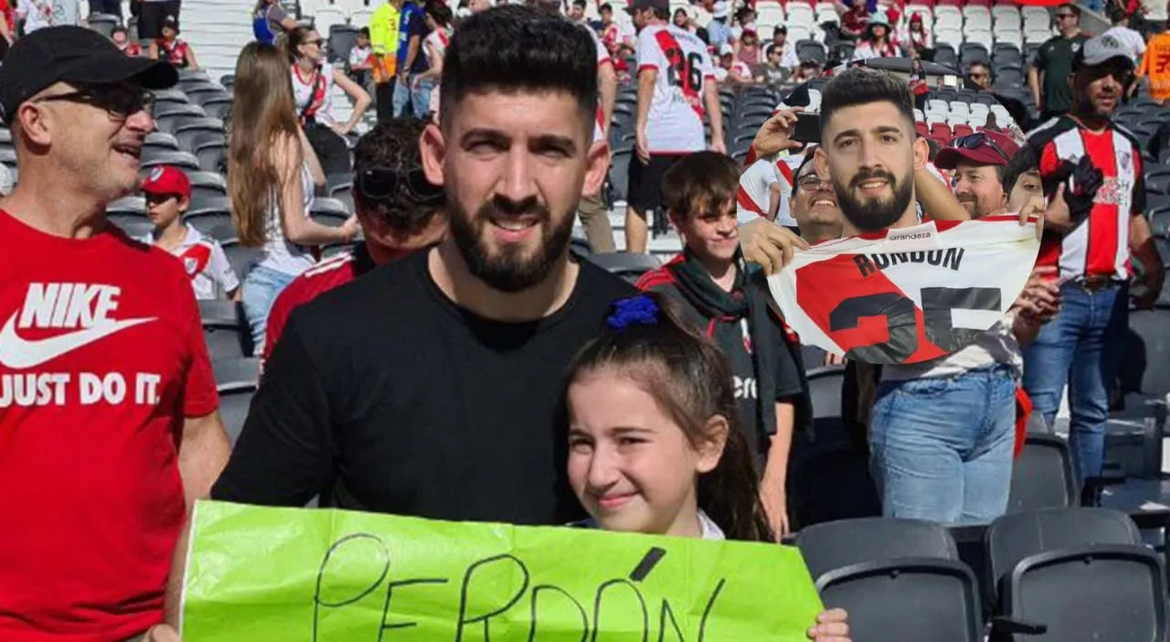 Hincha River perdón Rondón camiseta Monumental (Foto: ESPN)