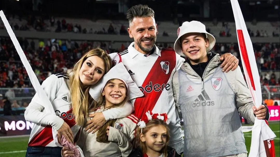 Familia Martín Demichelis River Evangelina Anderson Bastian