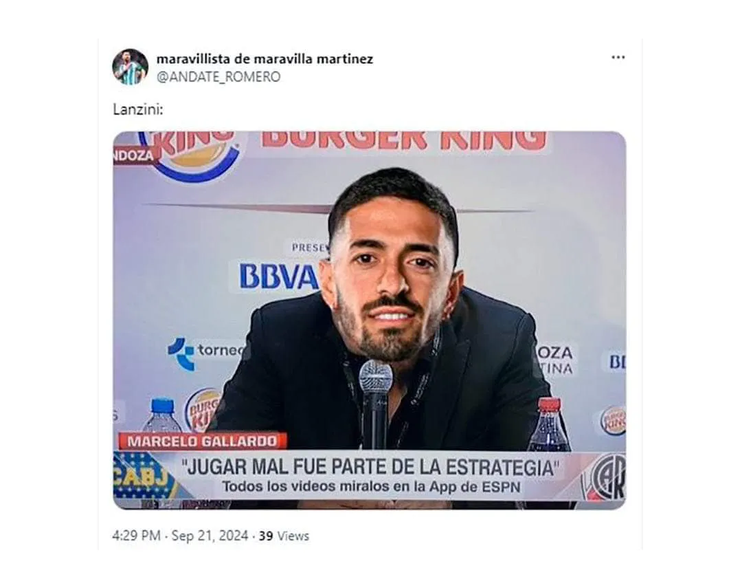 Meme River Boca Superclásico