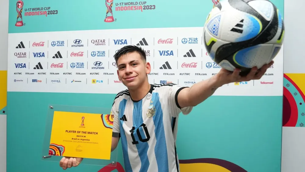 Hat-trick de Claudio Diablito Echeverri sobre Brasil en el Mundial Sub 17 (Foto: Getty Images)