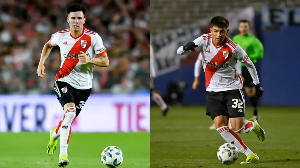 Franco Mastantuono Agustín Ruberto debutaron Primera River (Foto: River Plate)