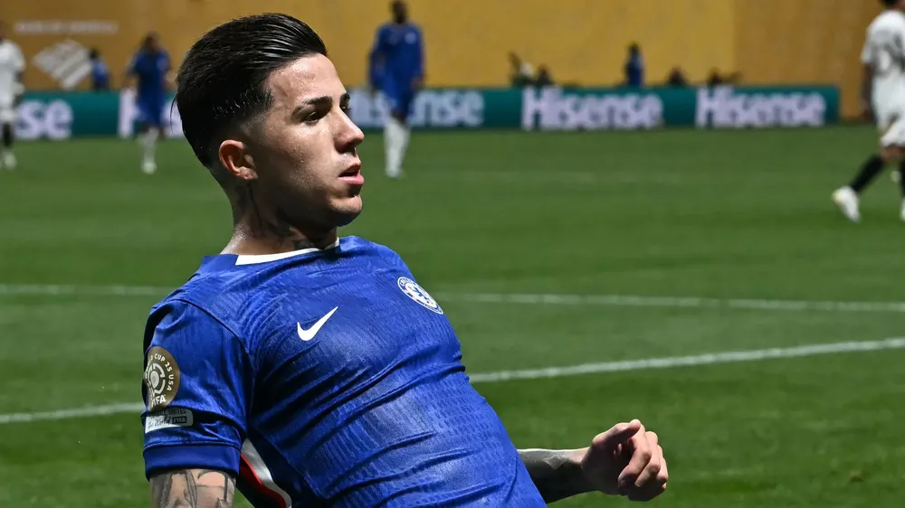 Festejo gol Enzo Fernández Chelsea Mundial de Clubes