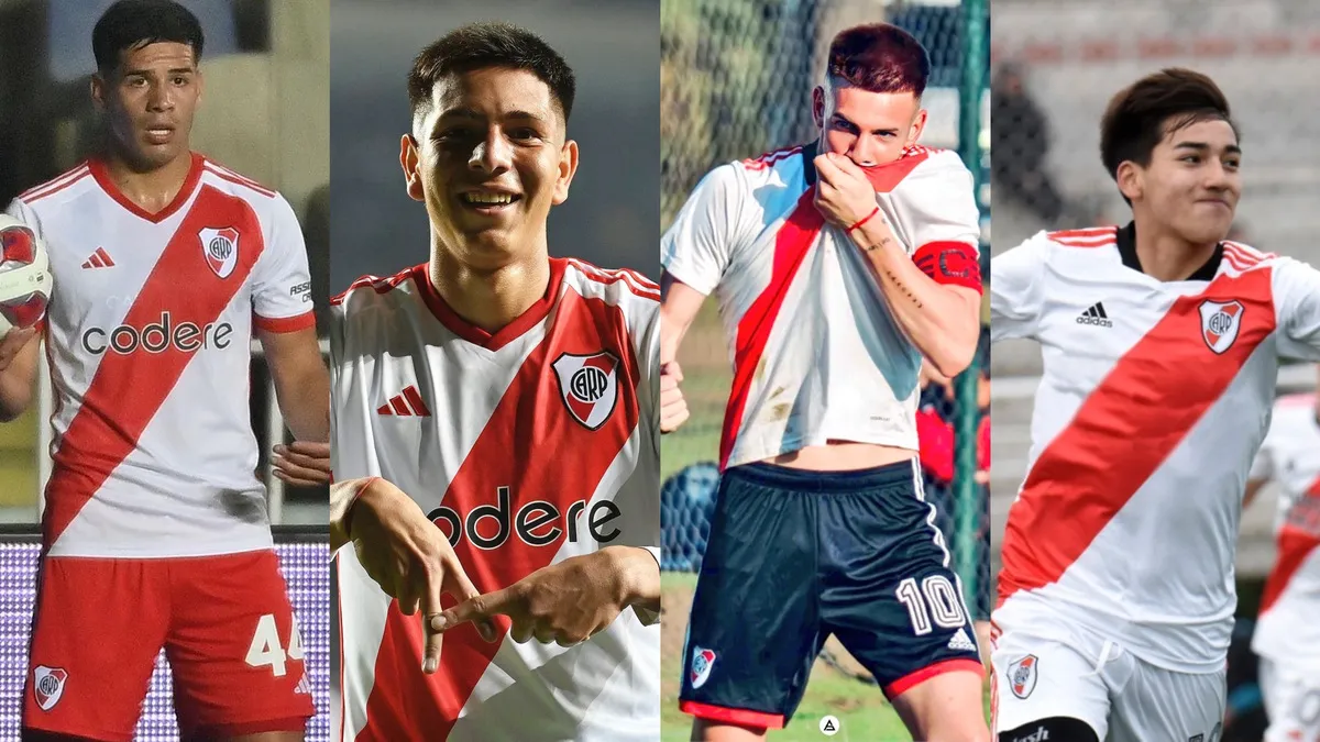 Daniel Zabala Tobías Leiva Franco Mastantuono Ian Subiabre (1)