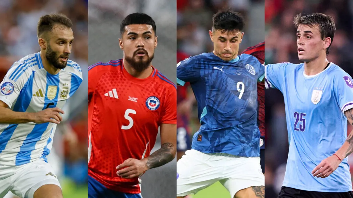 Germán Pezzella Paulo Díaz Adam Bareiro Nicolás Fonseca