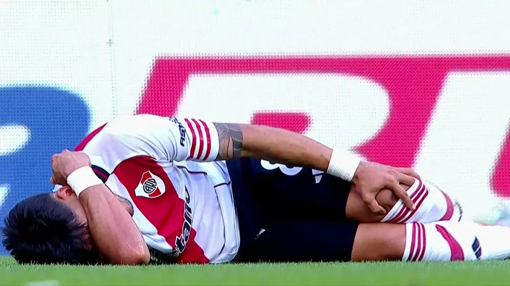 Maxi Meza lesión River Boca Superclásico