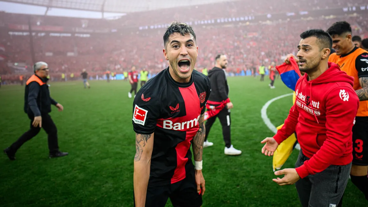 Exequiel Palacios Bayer Leverkusen campeón Bundesliga (Foto: Bayer Leverkusen)