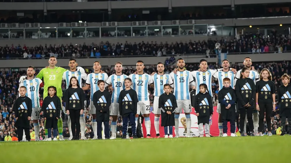 Selección Argentina campeones del mundo en el Monumental