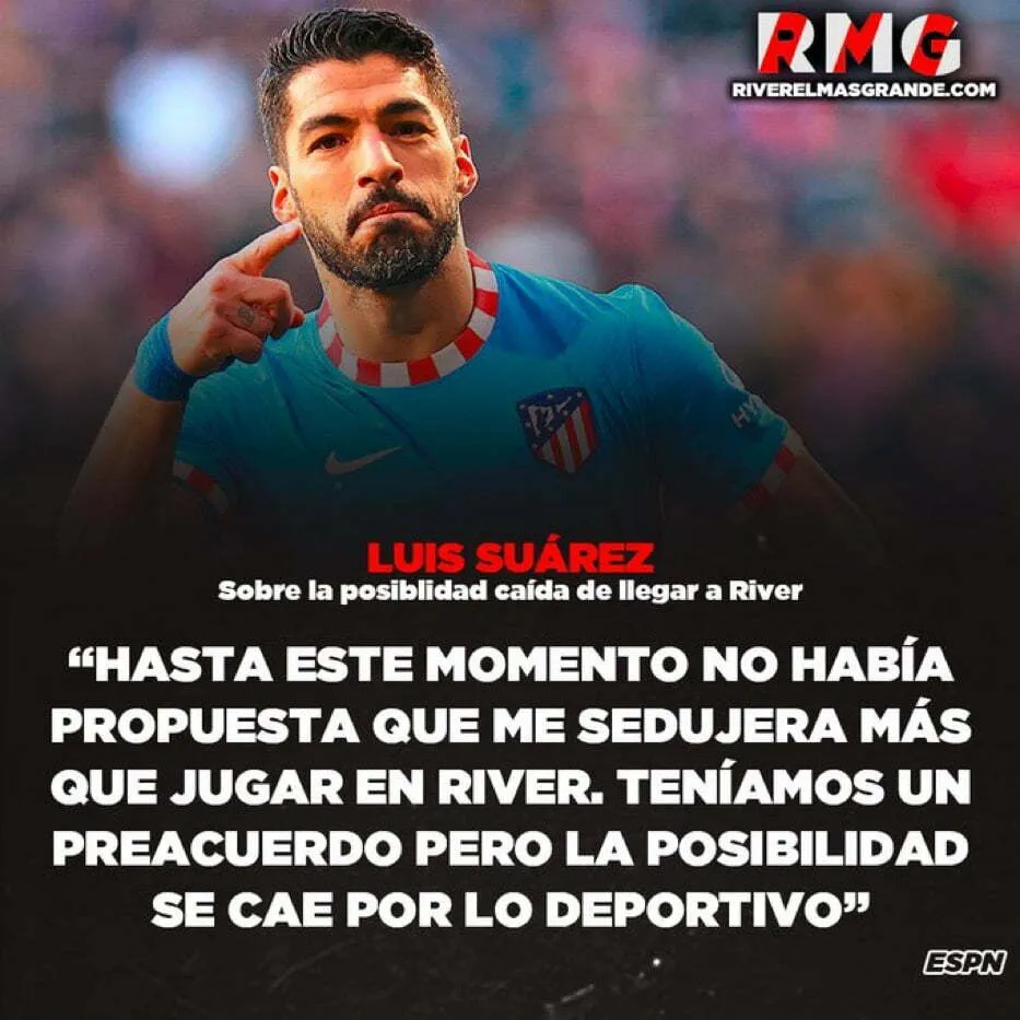 “No había nada que me sedujera más que jugar en River”.
