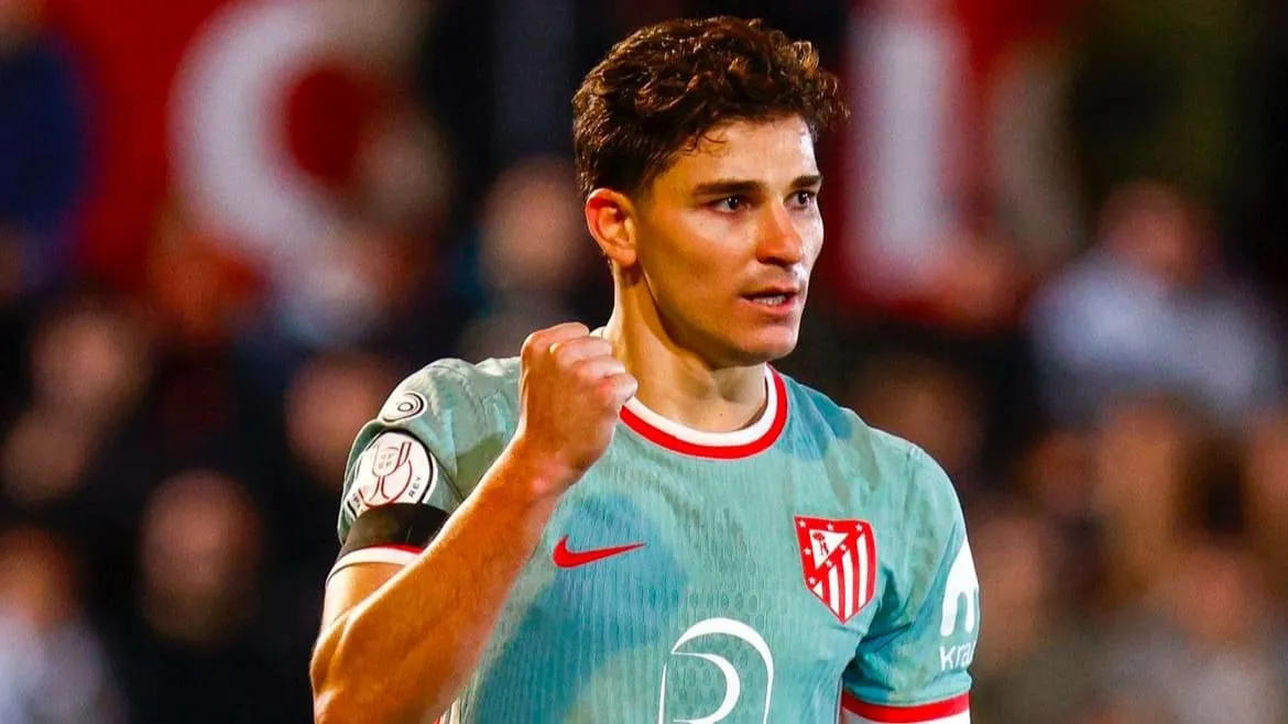 Julián Álvarez Atlético Madrid festejo gol