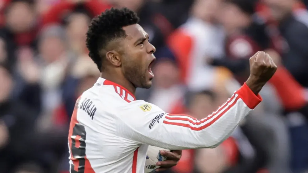 Festejo gol Borja River Plate Monumental