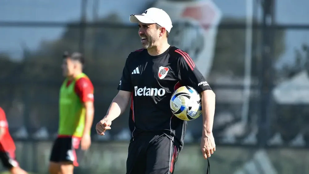 Eduardo Chacho Coudet River entrenamiento (Foto: River Plate)