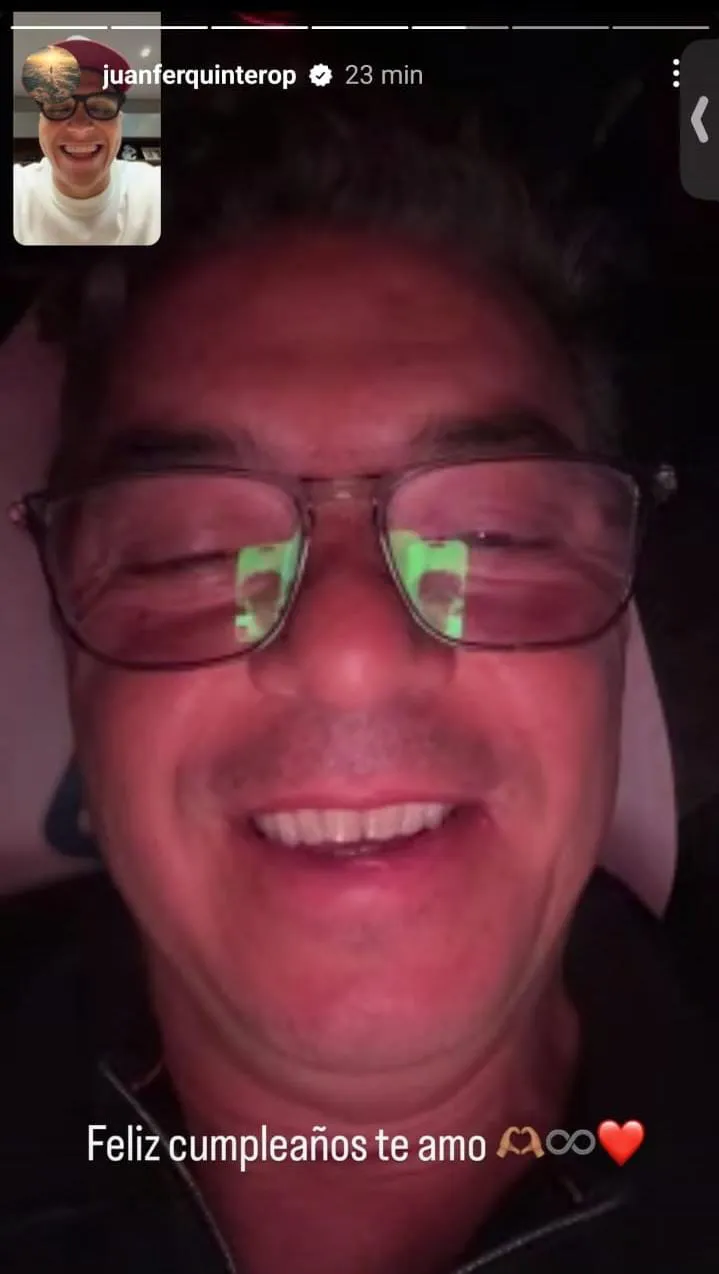 La videollamada entre Juanfer y Gallardo