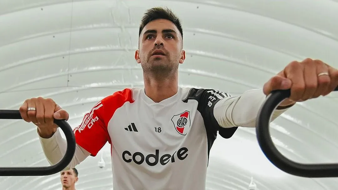 Gonzalo Pity Martínez entrenamiento pretemporada 2024 (Foto: River Plate)