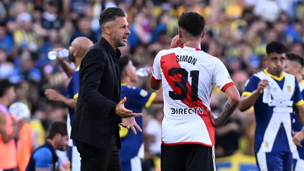 Martín Demichelis DT River Rosario Central Simón (Foto: Getty Images)
