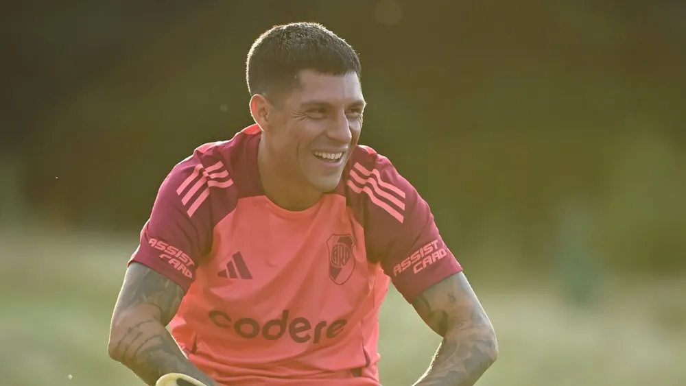 Enzo Pérez entrenamiento River Pretemporada