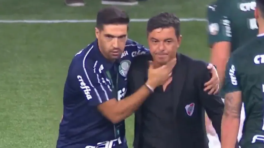 Abel Ferreira Gallardo Palmeiras River (Foto: Video de ESPN)