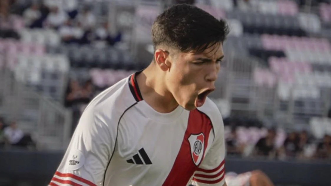 Bruno Cabral inferiores River gol (Foto: Messi Cup)