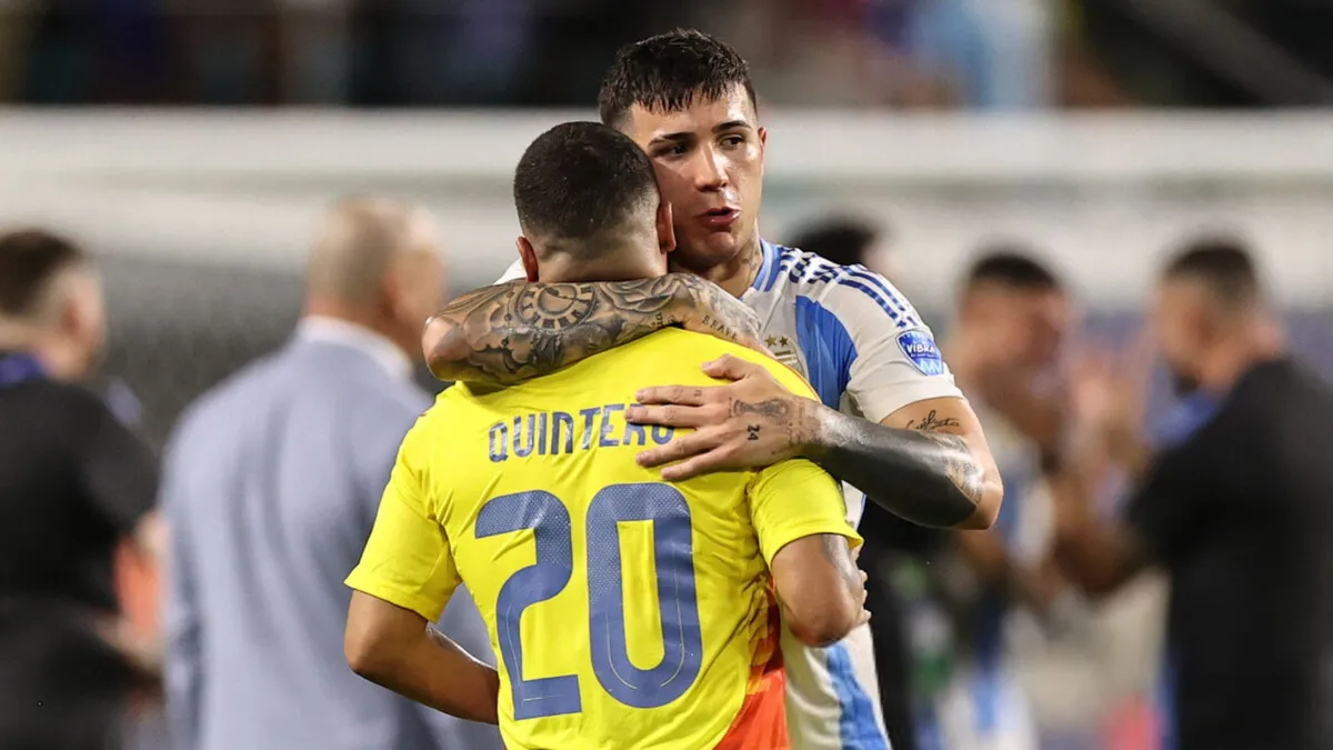Juan Fernando Quintero Enzo Fernández Final Copa América (Foto: Getty)