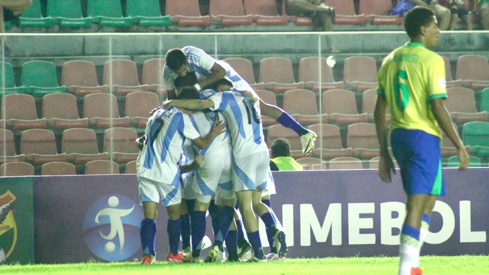 Festejo gol Felipe Esquivel Selección Argentina Sub 15 Sudamericano