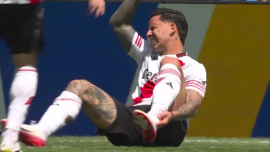 Sebastián Driussi River Plate lesión Mundial Clubes (Foto: Transmisión DAZN)
