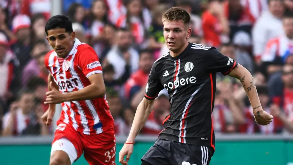 Franco Mastantuono River Plate Unión Santa Fe (Foto: Getty Images)