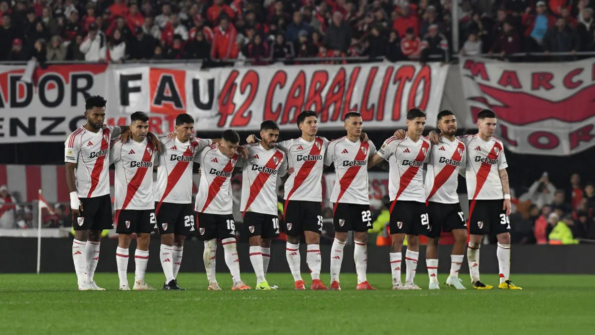 Jugadores River penales Monumental