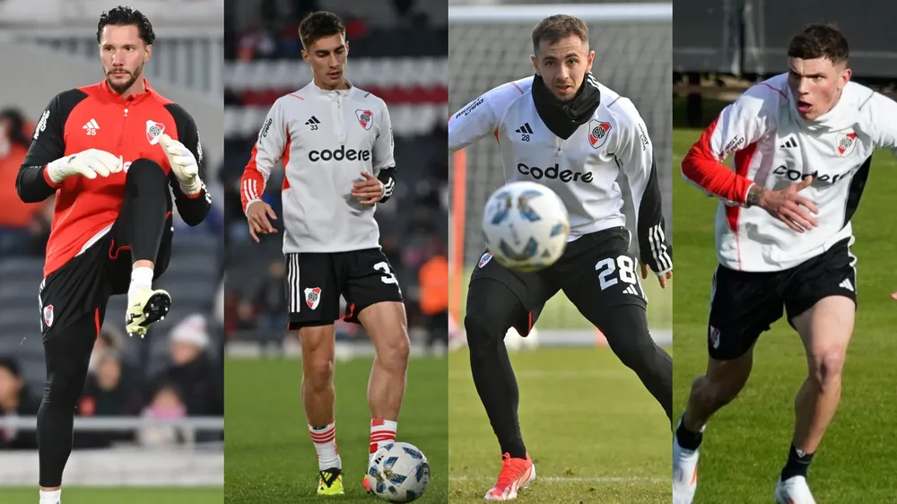 Ledesma, Carboni, Peña Biafore y Carboni River (Fotos: River Plate)