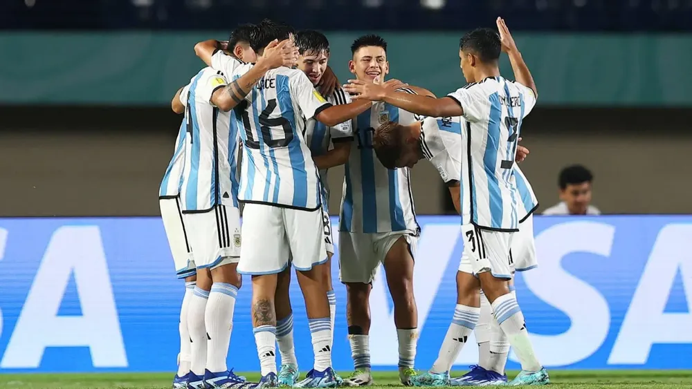 Claudio Echeverri equipo Selección Argentina Sub 17 (Foto: Getty Images)