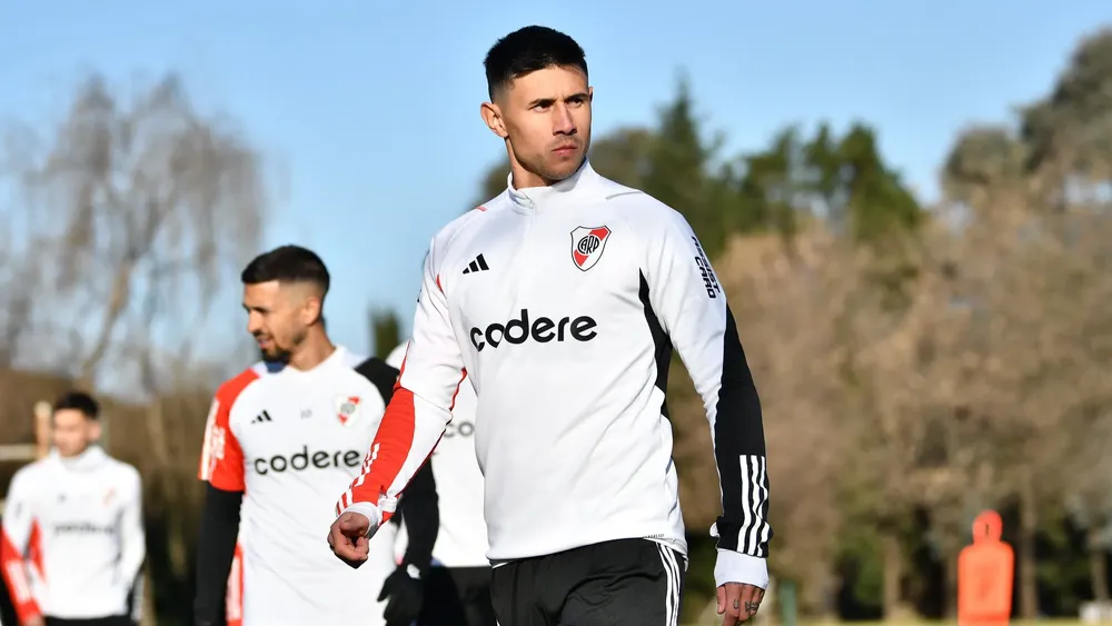 Adam Bareiro entrenamiento River