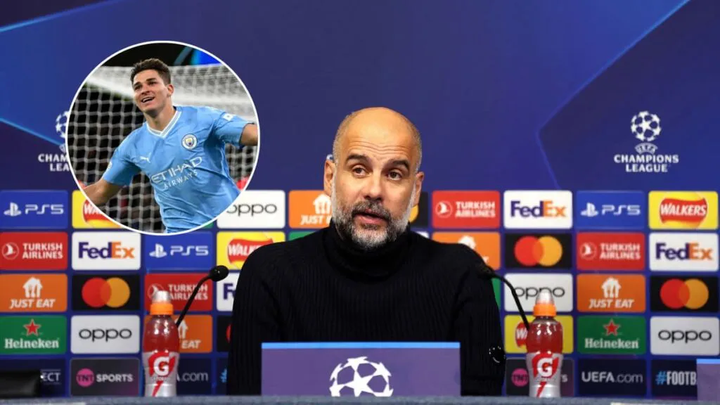 Guardiola se deshizo en elogios para Julián por su doblete en Champions